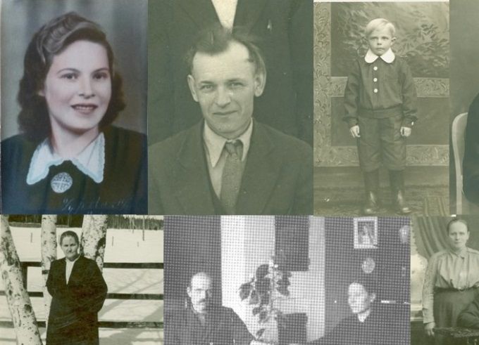 Kuvassa ylhäältä vasemmalta: äitini Salme Ketola (Kuja-Kyyny) v. 1947; äidin isä Viljami Kuja-Kyyny v. 1949; isäni Aarre Ketola v. 1936; isän äidin äiti Elisabet Neva-Kyyny v. 1936; isäni vanhemmat Tuomas ja Albertiina Ketola (Neva-Kyyny) 1900-luvun alussa;  isäni äiti Albertiina Ketola (Neva-Kyyny) 1950-luvulla; äitini isän vanhemmat Stefanus ja Albertiina Kuja-Kyyny (Leppiniemi) 1910-luvun alussa; äitini äidin isä Wilhelm Mäki-Kullas ja äitipuoli Hilma Mäki-Kullas (Koivukorpi) v. 1908; äitini äiti Helmi Kuja-Kyyny (Mäki-Kullas), Wilhelm ja Hilma Mäki-Kullas, isosisko Hilma sekä velipuoli Artturi Pentilä v. 1905; isäni Aarre Ketola; isän isän äiti Adolfiina Rinne-Nirva 1940-luvulla; minä ja äitini Salme Ketola v. 1968; äitini äiti Helmi Kuja-Kyyny v. 1920; isäni isä Tuomas Ketola 1910-luvulla.